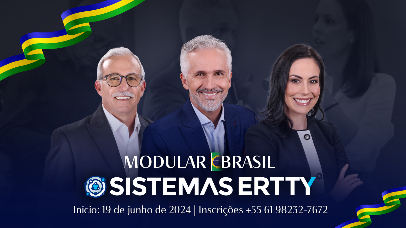 Modular Sistemas Ertty no Brasil. Dr. Ertty Silva. Dra. Irene Méndez Manjón. Dr. Carlos Gasque. Brasília.